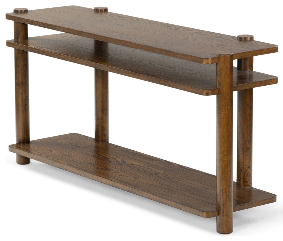 Safavieh Couture Edisyn Wood Console Table, Medium Oak