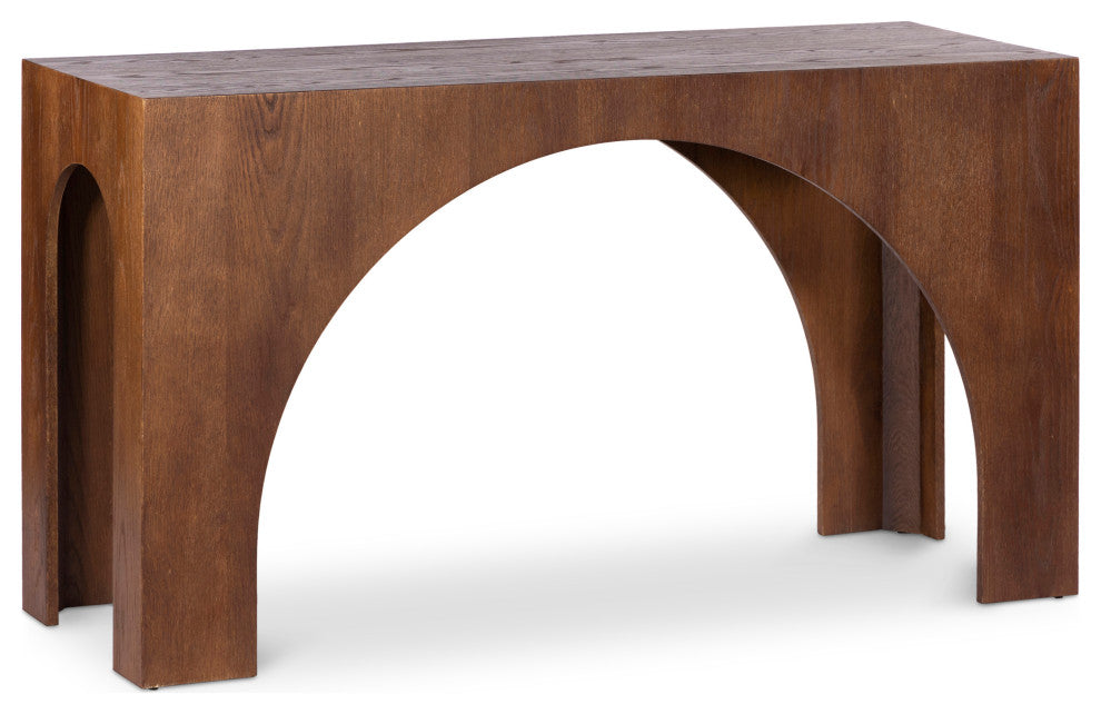 Arch Console Table, Brown