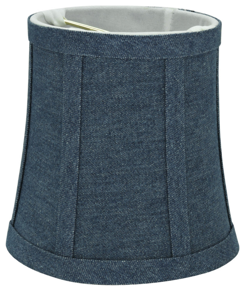 30361-6 Small Bell  Chandelier Clip On Lamp Shade Washing Blue 4"x5"x5"
