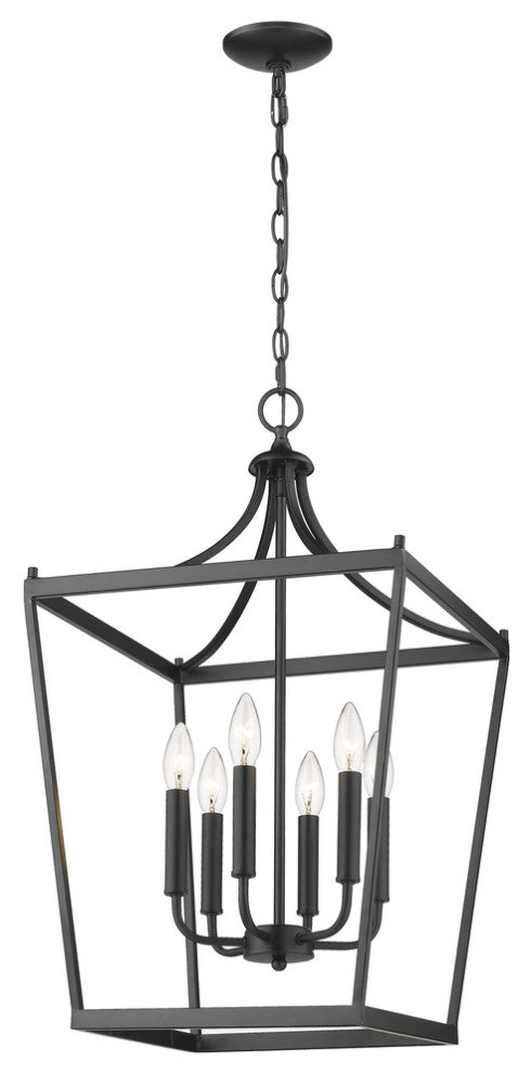 Kennedy 6-Light Matte Black Pendant