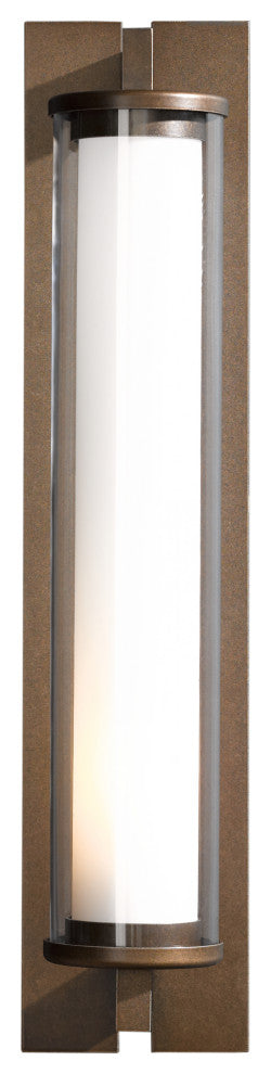 Fuse Large Outdoor Sconce, Coastal Bronze Finish, Clear Glass