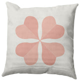 Lucky Clover St. Patrick's Day Decorative Throw Pillow, Sunwashed Red, 18x18"