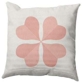 Lucky Clover St. Patrick's Day Decorative Throw Pillow, Sunwashed Red, 18x18"