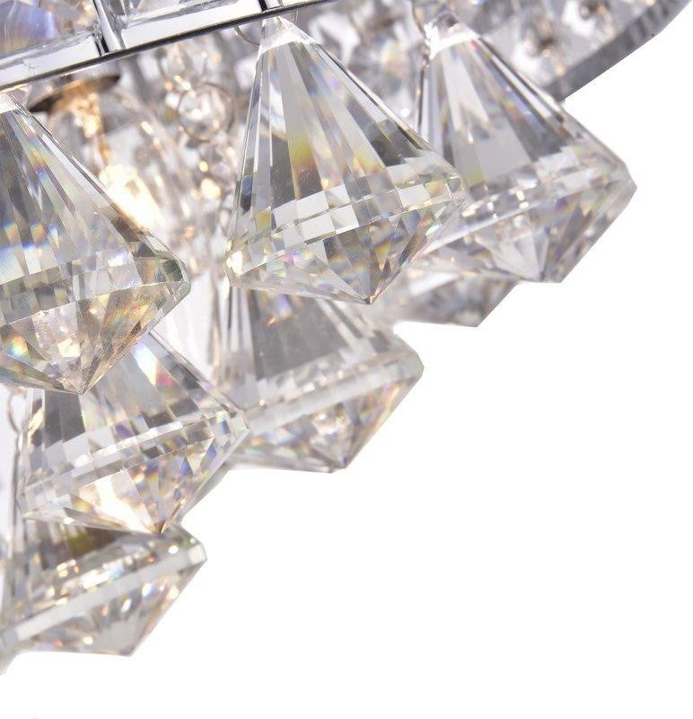Aello 4-Light Crystal Flush Mount, Chrome