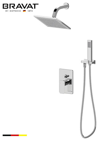 Bravat Stylish Chrome Finished Ceiling Mount Bathroom Faucet