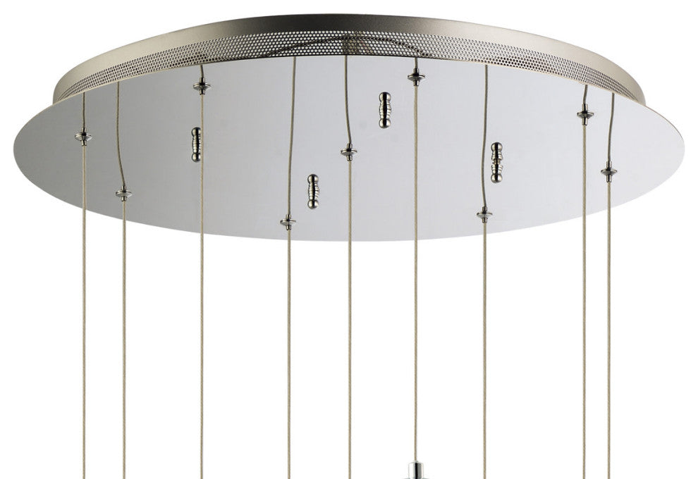 ET2 E24269 Orb II 22"W LED 9 Light Pendant - Polished Chrome