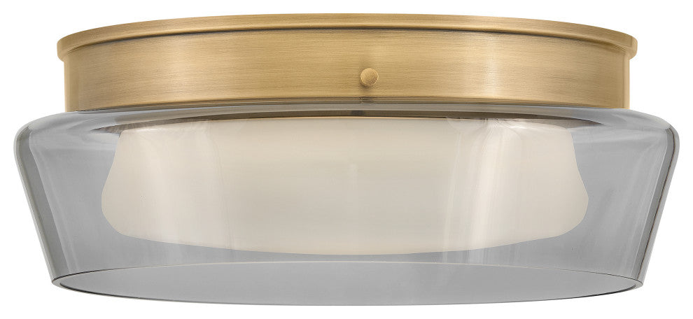 Fredrick Ramond Demi Medium Flush Mount, Heritage Brass