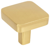 Jeffrey Alexander 905 Whitlock 1-1/4" Square Cabinet / Drawer - Brushed Gold