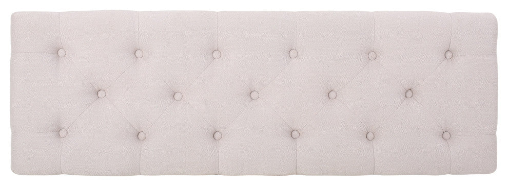 Gladys Modern Fabric Bench, Beige