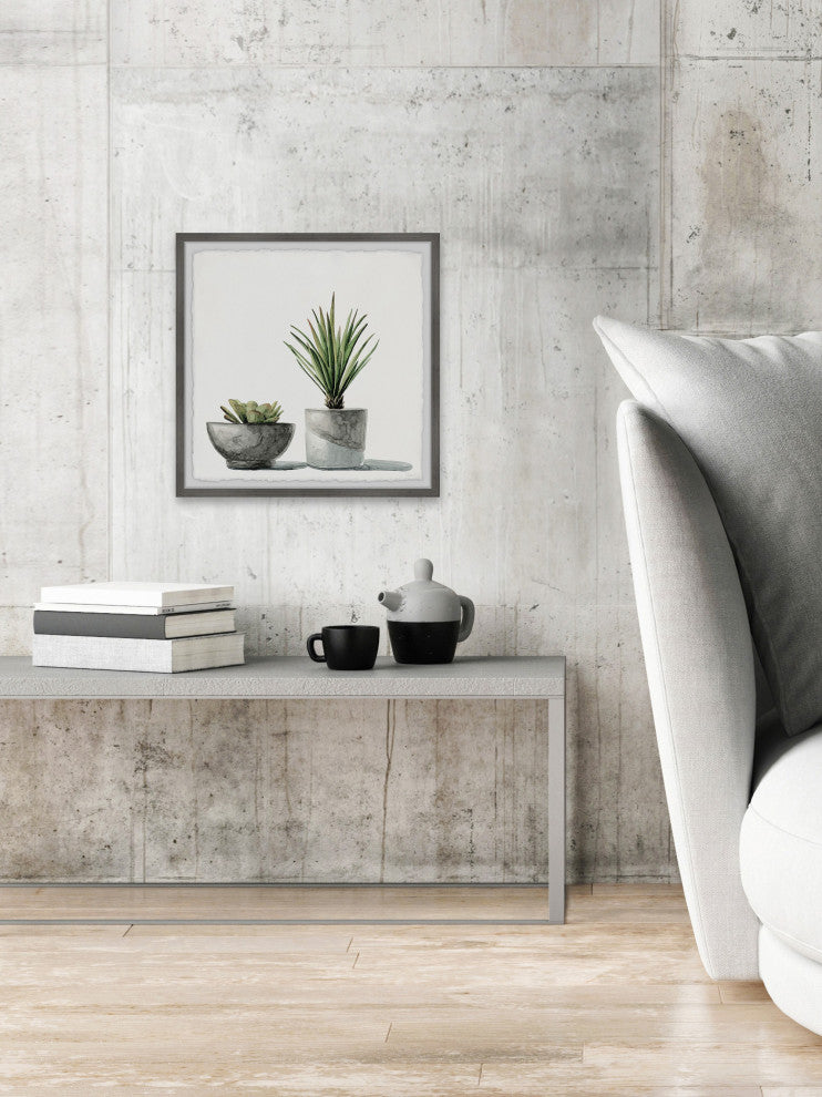 "Spiky Succulent" Framed Painting Print