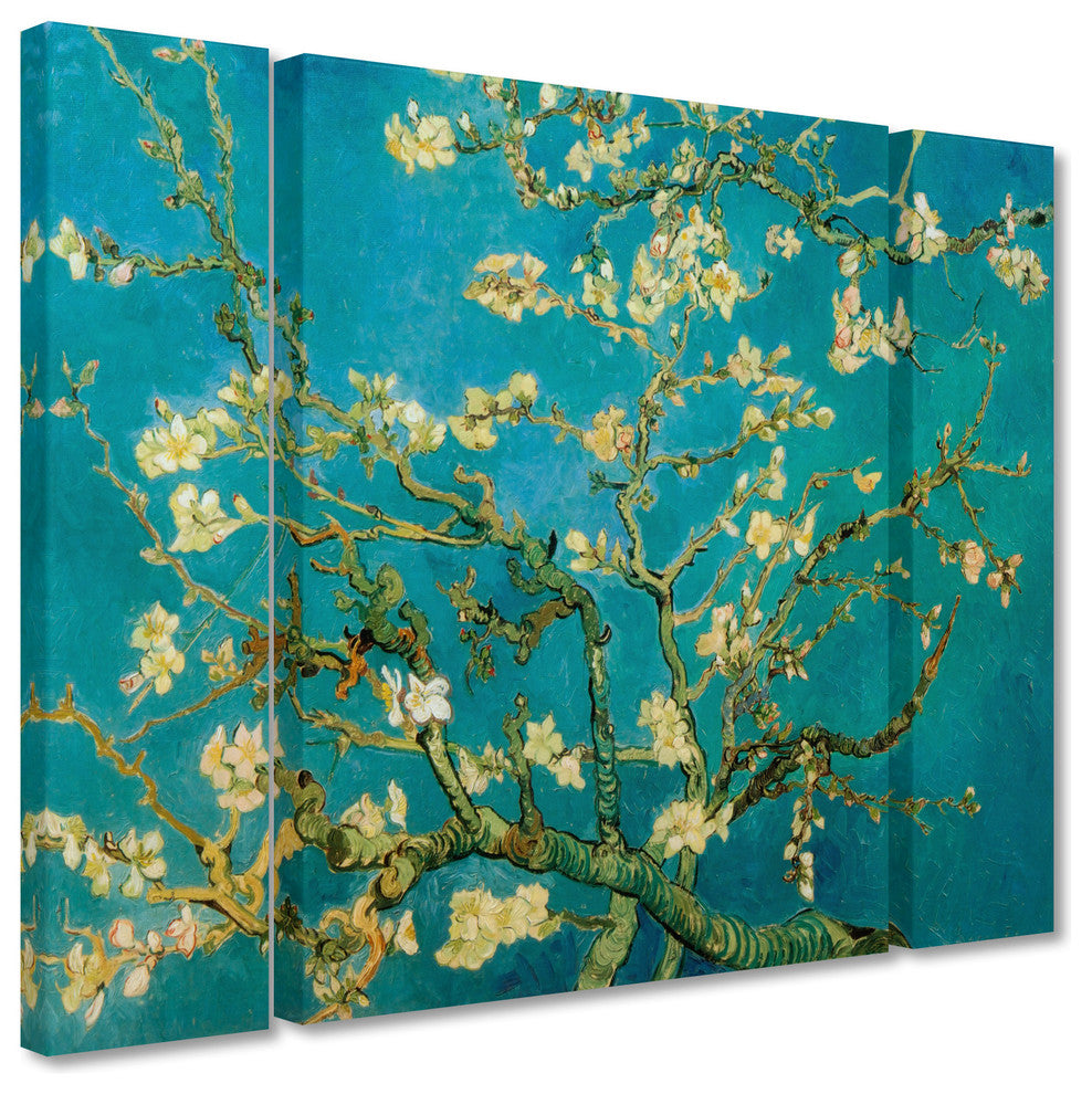 Vincent van Gogh ''Almond Branches In Bloom'' Multi Panel Art Set,, 32"x24"