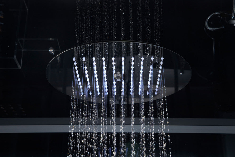 Platinum Catania Steam Shower, Massage Bathtub Whirlpool Hot Tub Sauna, White, B