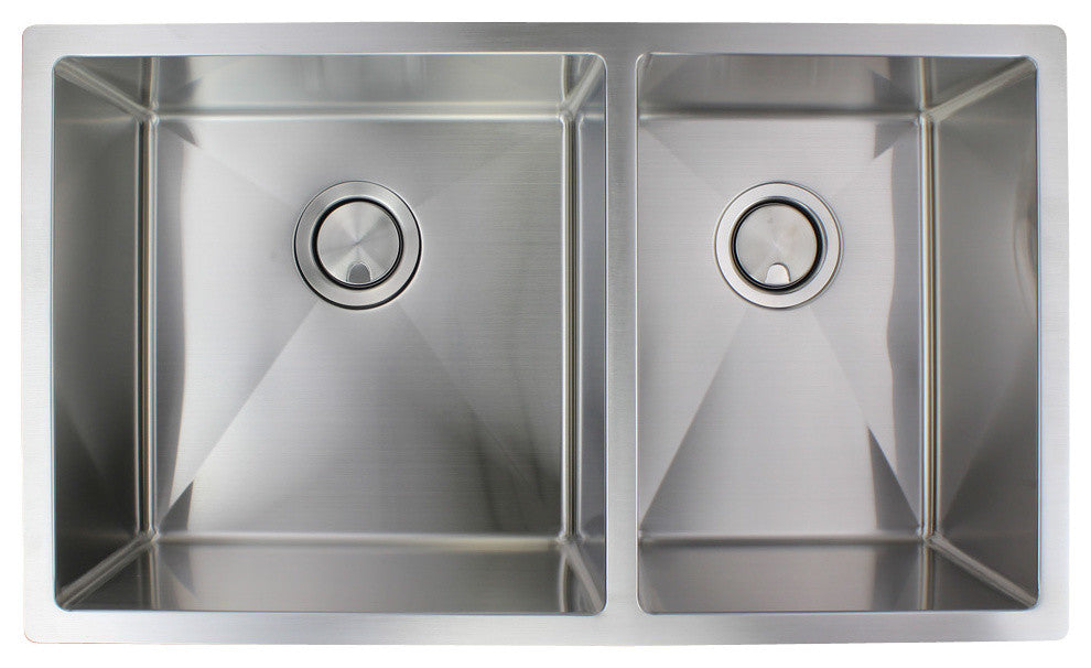 Transolid Diamond Titan Stainless 32" Undermount Kitchen Sink, Stainless Steel