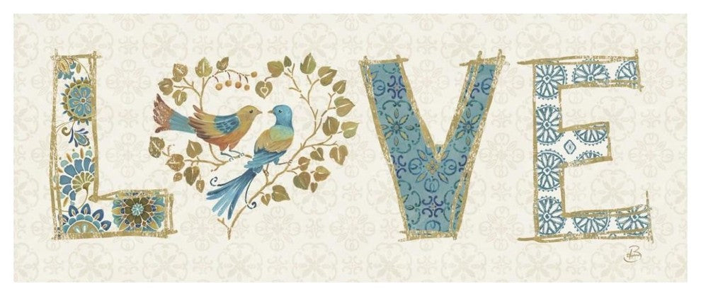 "Love Tales VI" Digital Paper Print by Daphne Brissonnet, 62"x26"