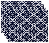 Ceylon, Geometric Print Placemat, Blue