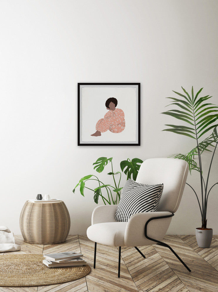 "I Just Found Myself" Framed Painting Print, 32x32