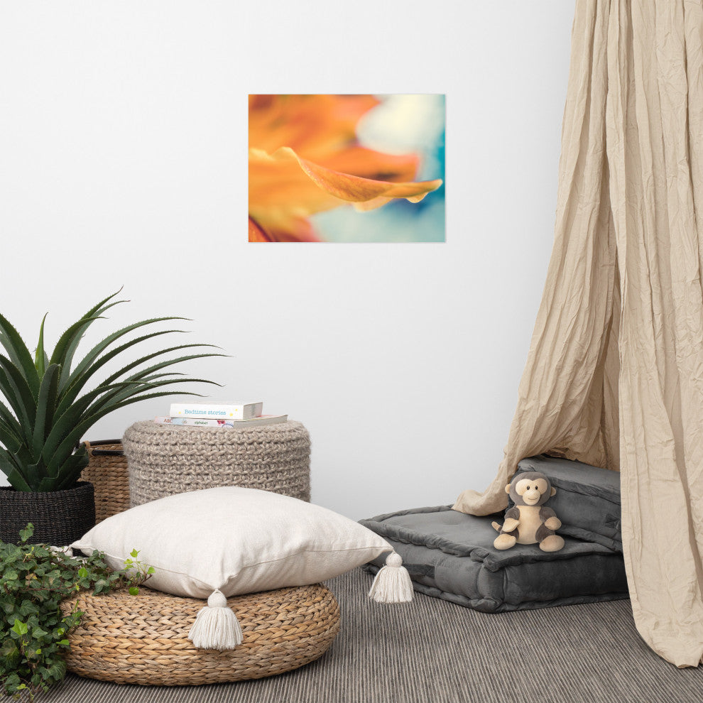 Serene Petals of Life Floral Nature Photography Unframed Wall Art Print, 18" X 24"