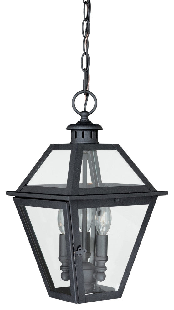 Nottingham 9-in Outdoor Pendant Textured Black
