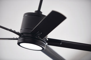 Hinkley Vail 52" LED Indoor/Outdoor Ceiling Fan, Matte Black