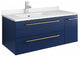 Fresca Lucera 36" Royal Blue Bathroom Cabinet With Top and Sink Left Version