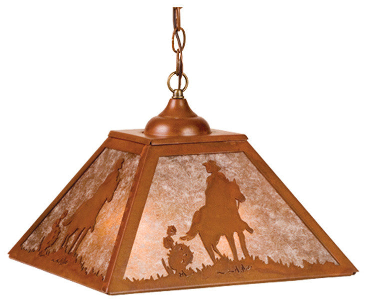 16Sq Cowboy Pendant