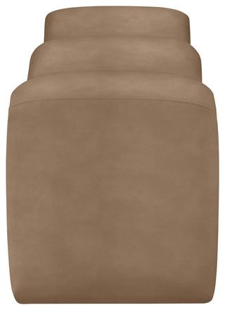 Willow Upholstered Bench, Brown, Vegan Leather