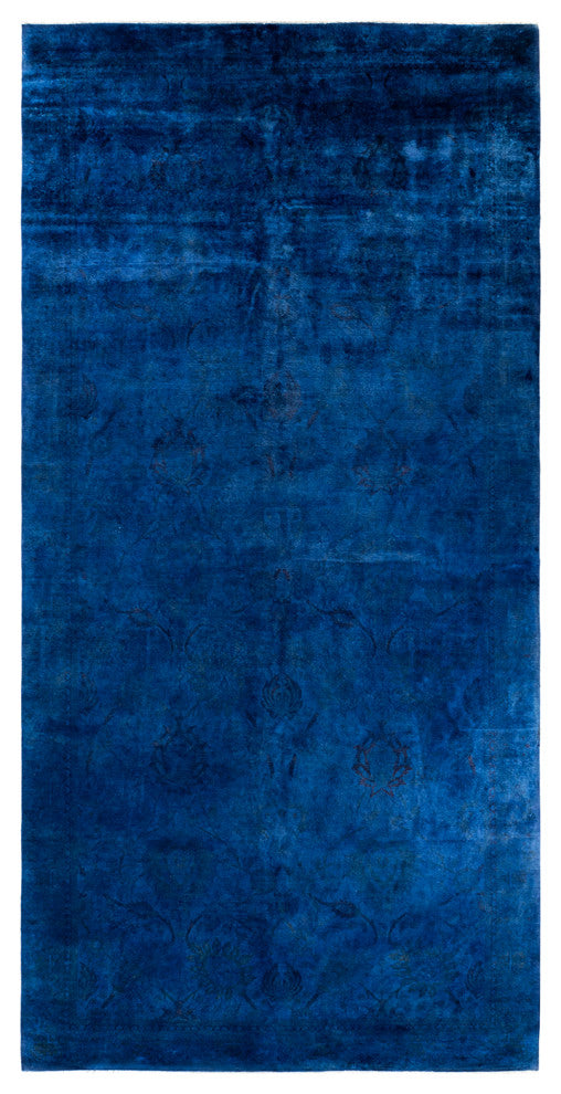 Vibrance, One-of-a-Kind Handmade Area Rug Blue, 18'3"x9'1"