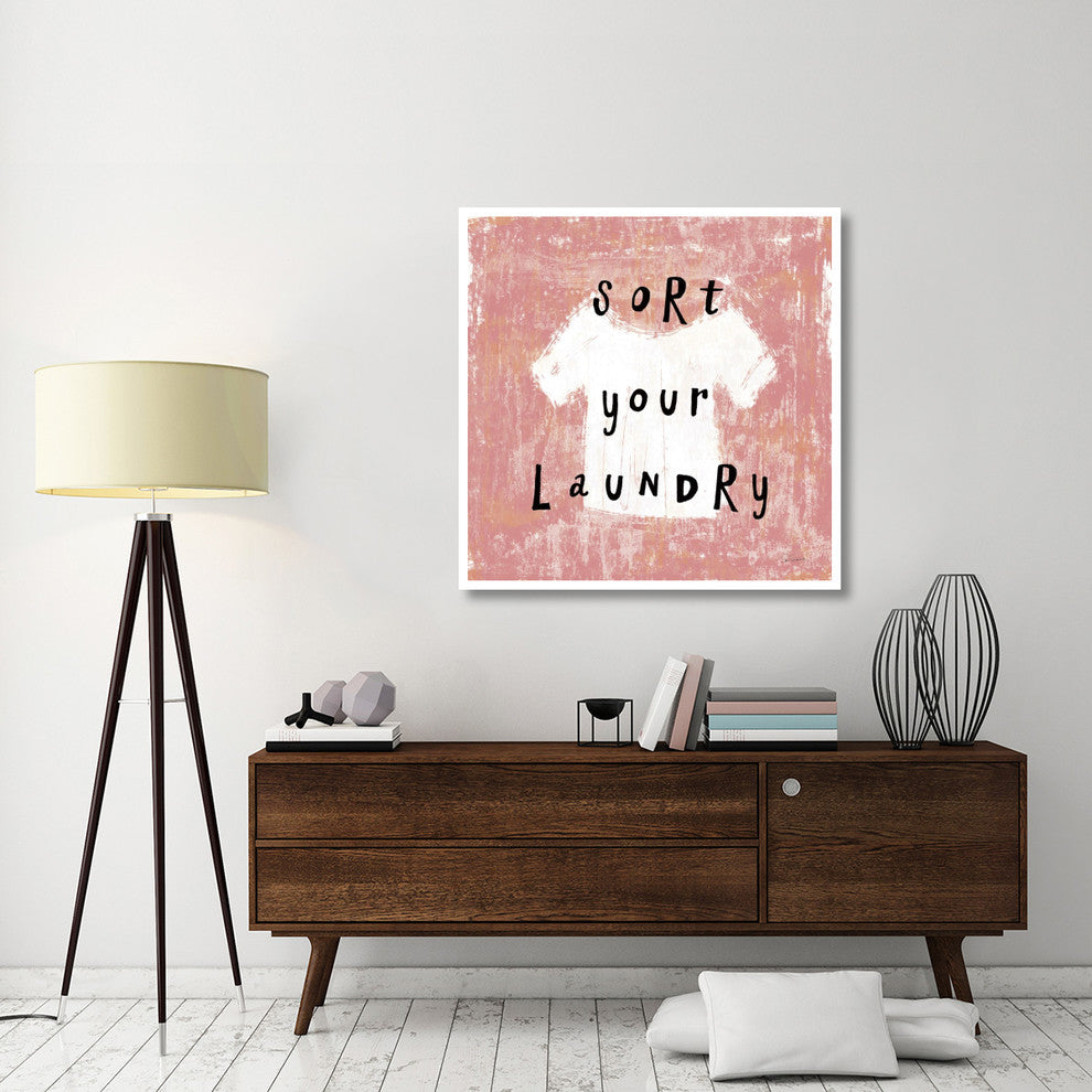 "Laundry Rules III" Digital Paper Print by Sue Schlabach, 42"x42"