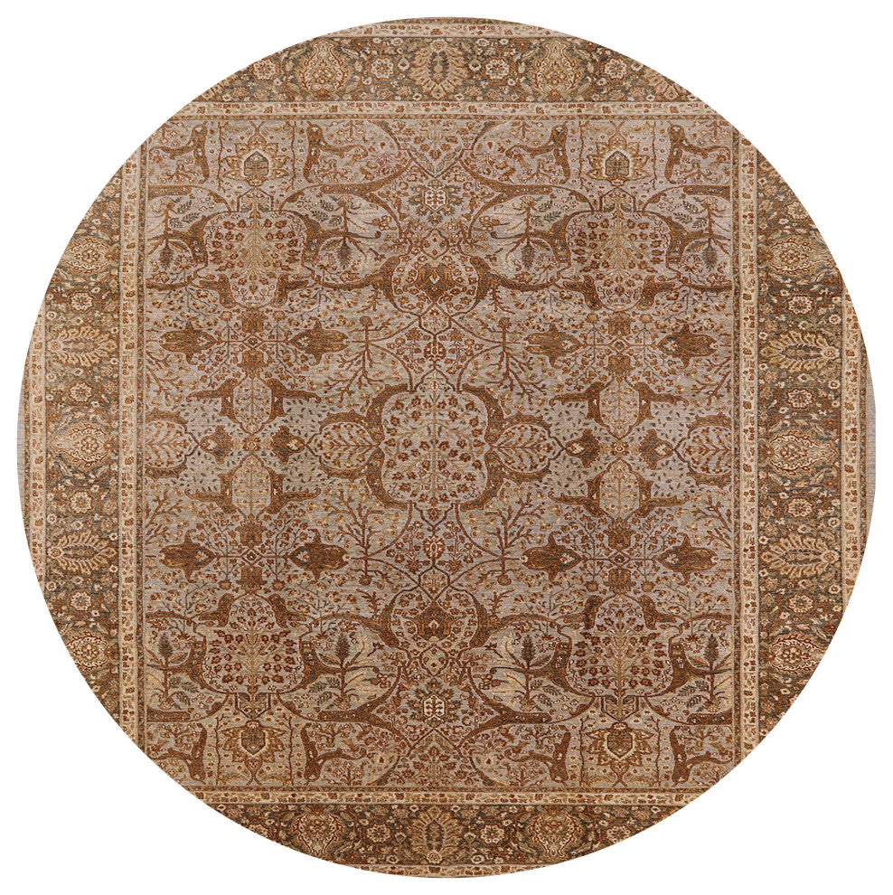 Ahgly Company Indoor Round Mid-Century Modern Area Rugs, 3' Round