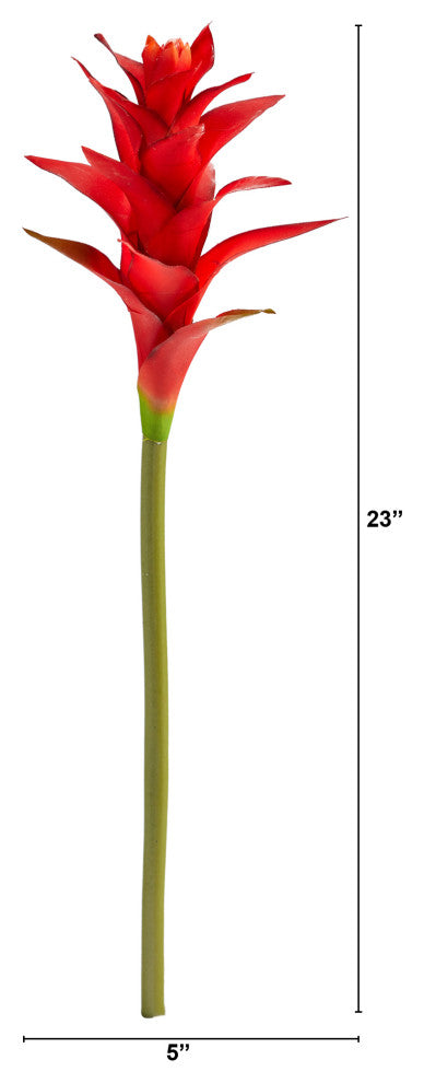 23" Star Bromeliad Artificial Flower, Set of 6