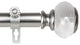 Leilani 1" Diameter Curtain Rod, Satin Nickel, 120-170"