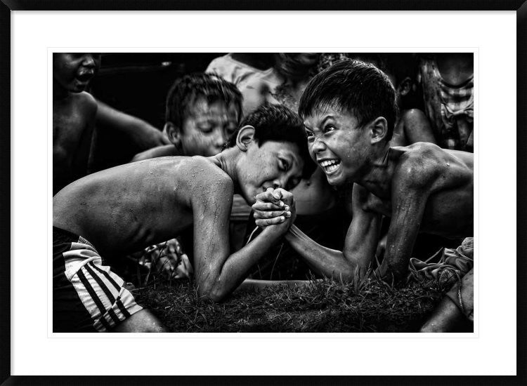 "Hentakan Terakhir" Framed Digital Print by Adhi Prayoga, 38"x28"