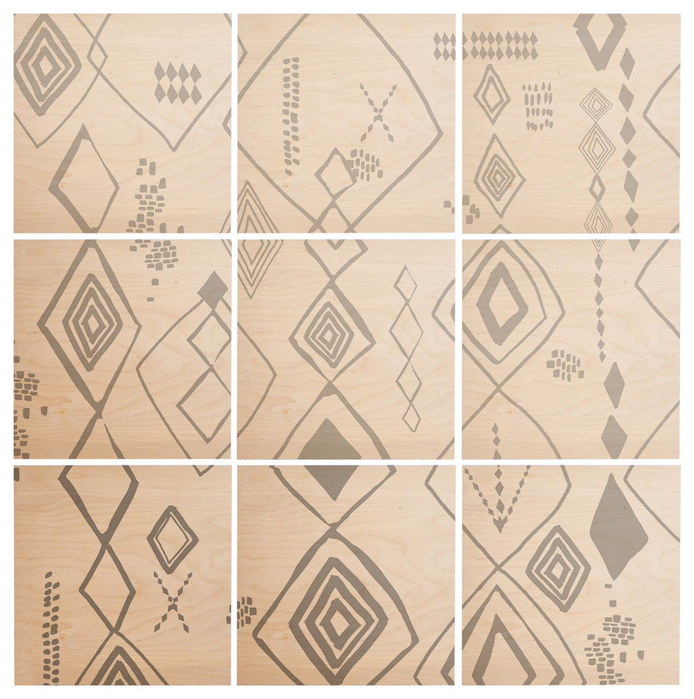 Deny Designs Iveta Abolina Tangier Villa IIi Wood Wall Mural, 4'x4'