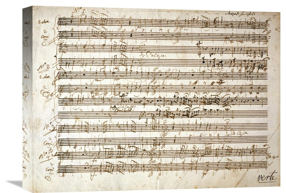 "Six Contre Dances - Two Oboe and Horn Parts" Artwork, 22"x16"