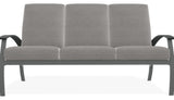 Belle Isle Cushion 3-Seat Outdoor Sofa, Graystone/Graphite