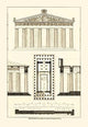The Parthenon at Athens - Gallery Wrapped Canvas Art 28" x 42"