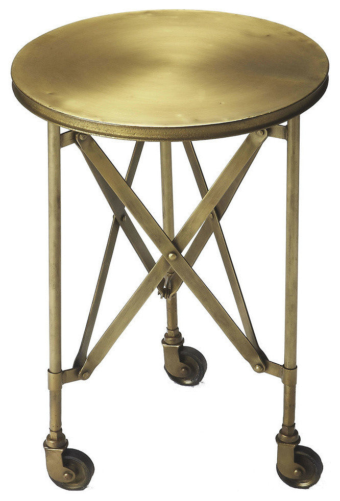 Butler Costigan Industrial Chic Accent Table, Black, Gold