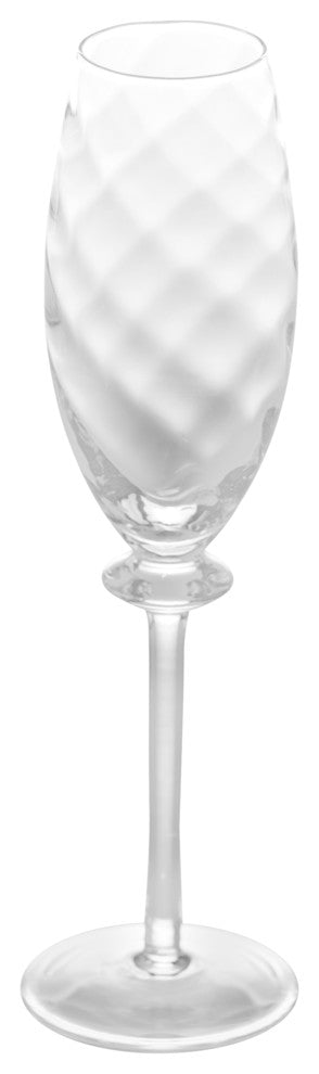 Romanza Optic Champagne Flutes, Set of 4