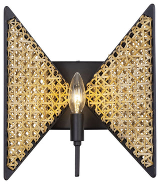 Machina 1-Lt Sconce - Matte Black/Sulahiya