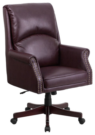 Burgundy High Back Chair