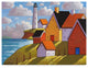 Cathy Horvath-Buchanan 'Lighthouse Cottage Hillside View' Canvas Art
