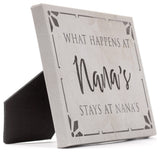 What Happens at Nana's 11x14 Canvas Wall Art