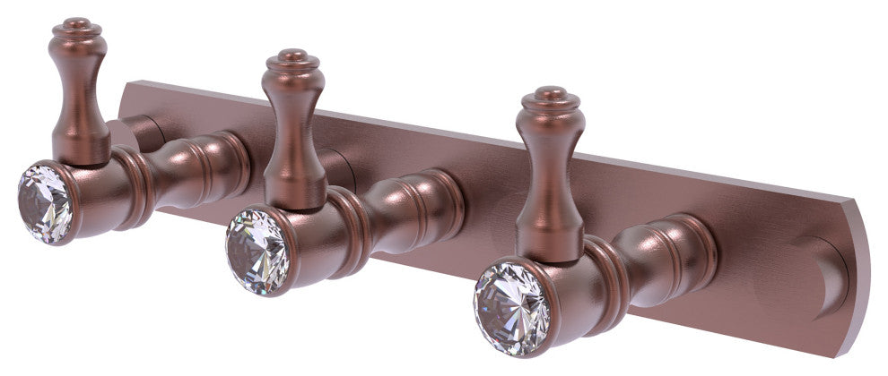 Carolina Crystal 3 Position Tie and Belt Rack, Antique Copper