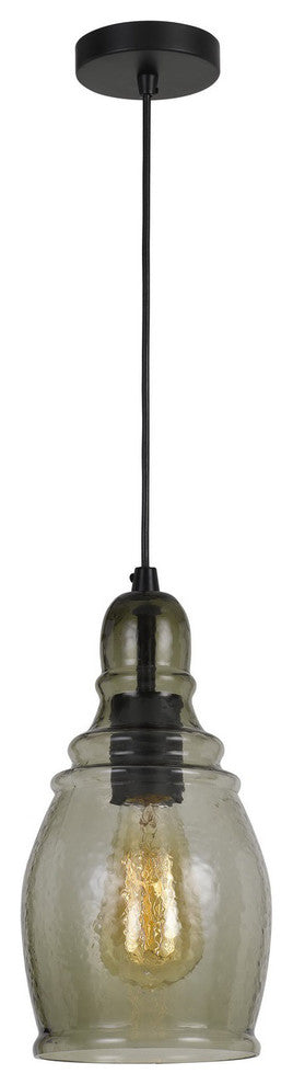 60W Accera Rippled Glass Pendant