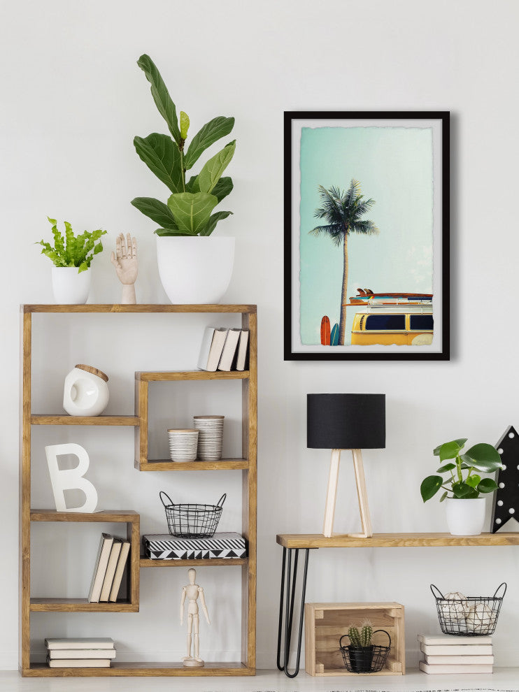 "Adventure Never Stops" Framed Painting Print, 30x45