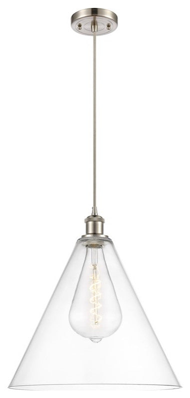 Innovations Lighting 516-1P-SN-GBC-162 Ballston Cone 1 Light 16" Pendant