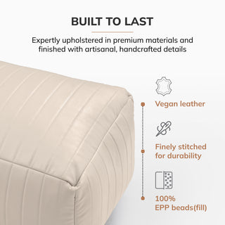 Polyester Florence Footrest, Cream