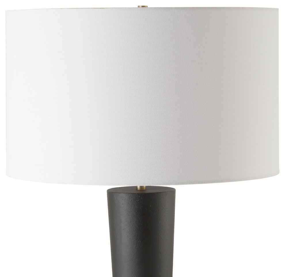 Uttermost Layla Black Tapered Floor Lamp