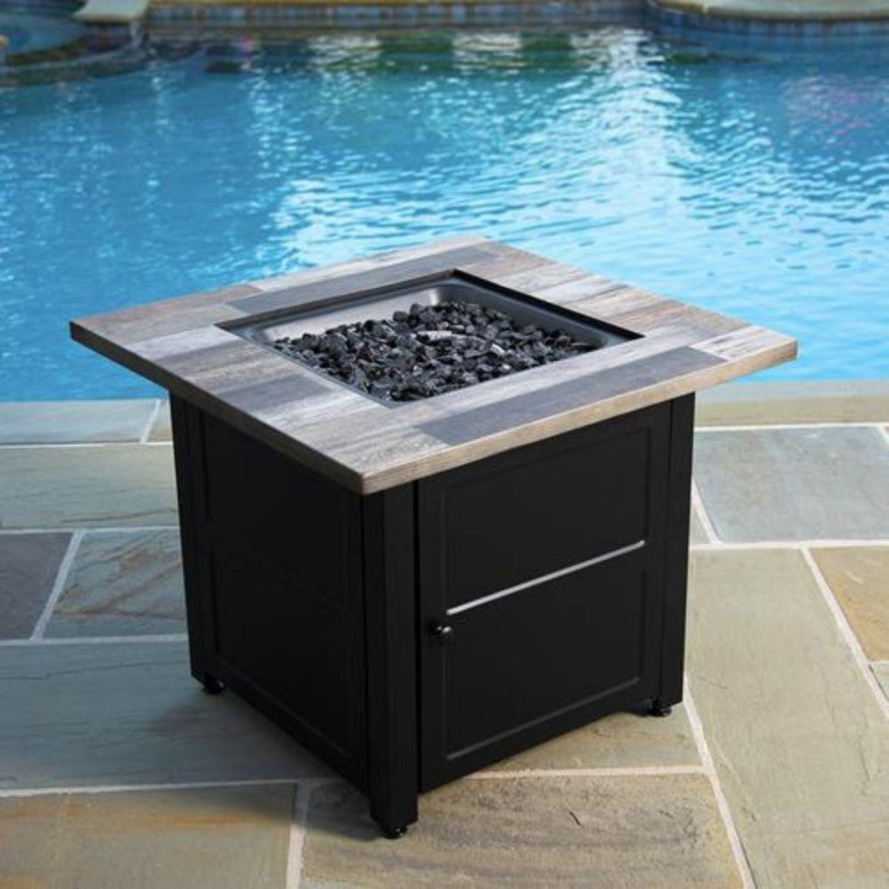 Endless Summer Cayden 30" Square LP Fire Pit Table
