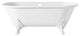Cheviot Products Carlton Cast Iron Bathtub With Faucet Holes, White
